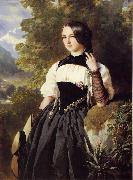 Franz Xaver Winterhalter A Swiss Girl from Interlaken USA oil painting artist